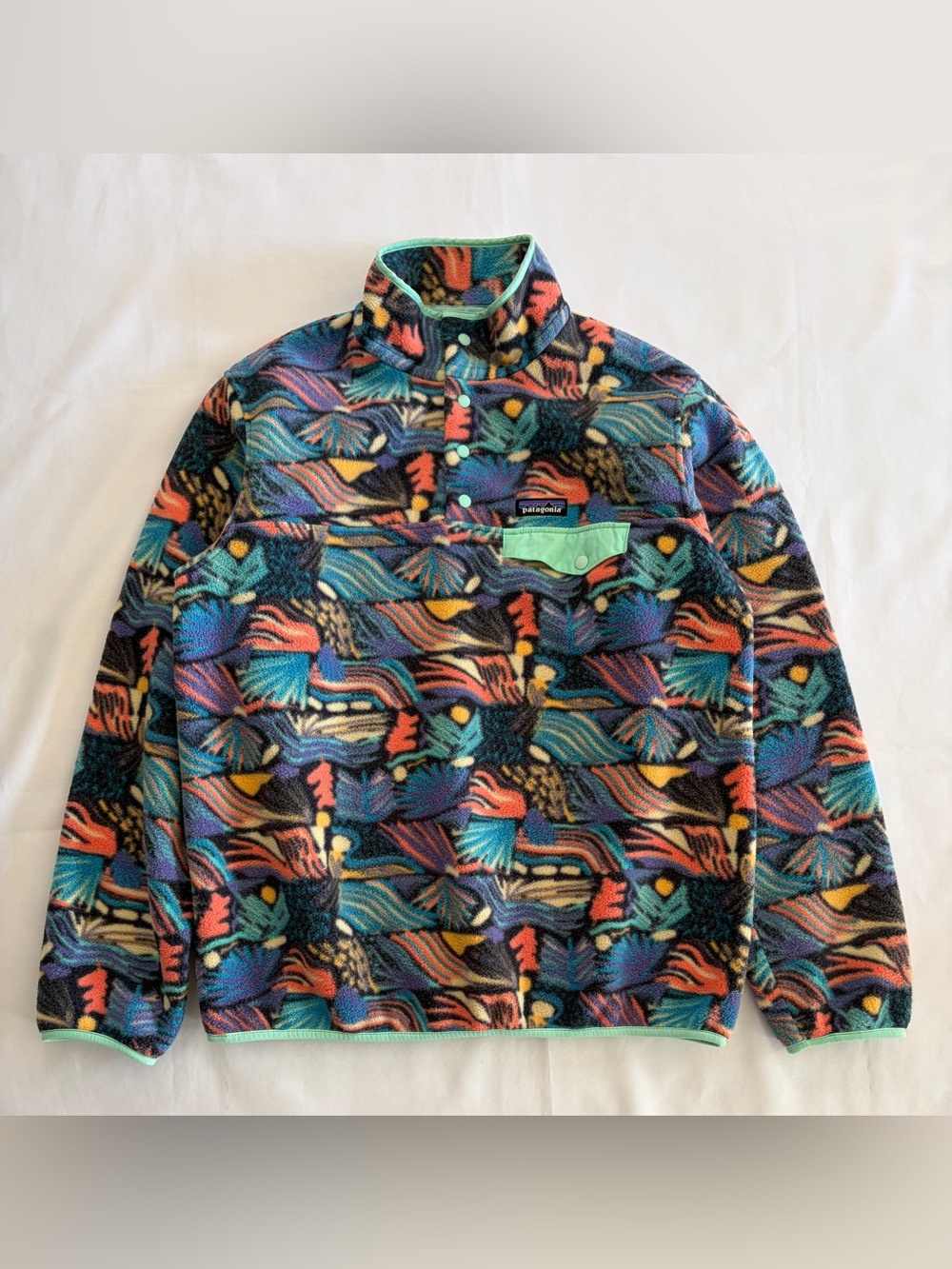 Patagonia Synchilla Snap-t Pullover Women's L Joy Pitch Blue